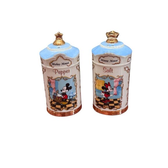 Walt Disney Spice Jar Set Lenox 1995 Salt Pepper Shakers EUC Vintage 26 Set - Picture 13 of 16